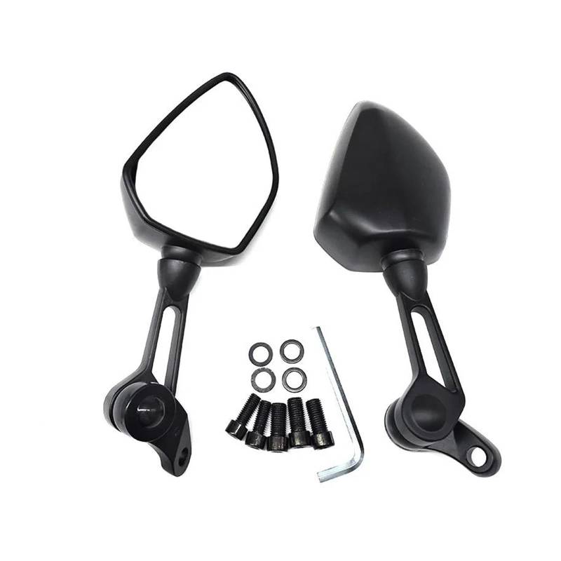 Lenkerspiegel Motorrad Motorrad Zubehör Rückspiegel ABS 8/10MM Universal Spiegel Für Benelli Für TRK 502X Für TNT 125 BN 125 Für Leoncino 500 752S 502C Motorrad Seitenspiegel von Lciqtsec