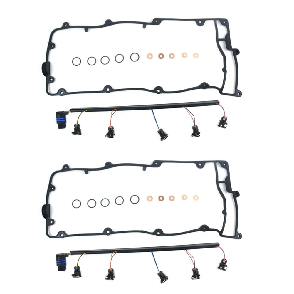 Lckiioy 2X AMR6103 Einspritz Ventil Kabelbaum & Kipphebel Dichtung für 2 TD5 LVP000020 von Lckiioy