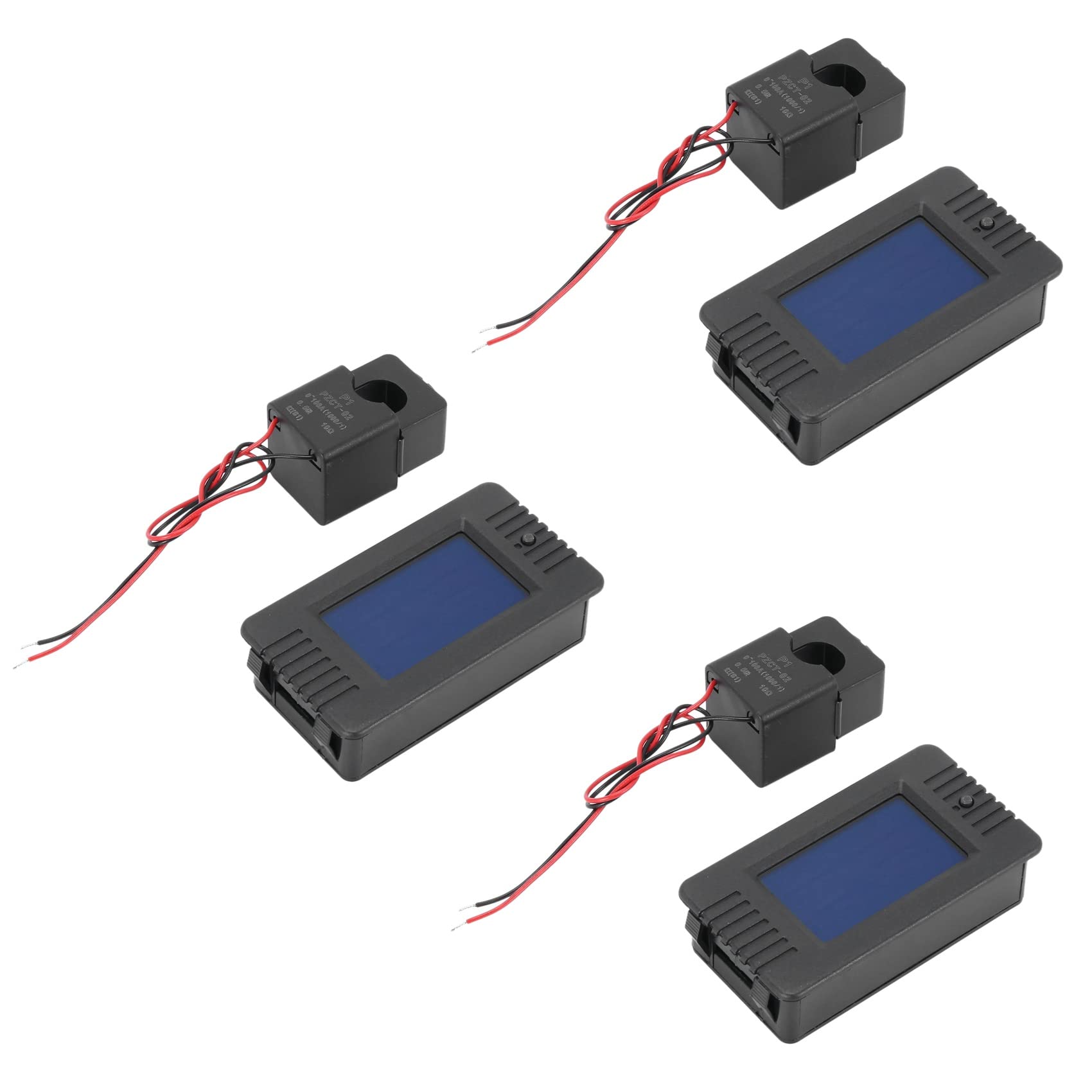 Lckiioy 3X Neueste 6In1 220 V 100A Einphasen Digital Panel Ampermeter Volt Watt Kwh Leistungs Faktor Meter mit Split Ct von Lckiioy