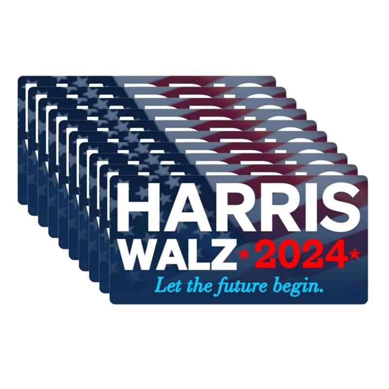 Ldabrye 10er Pack Harris Walz 2024 Autoaufkleber Autoaufkleber Harris Tim Walz Waltz for President Aufkleber von Ldabrye