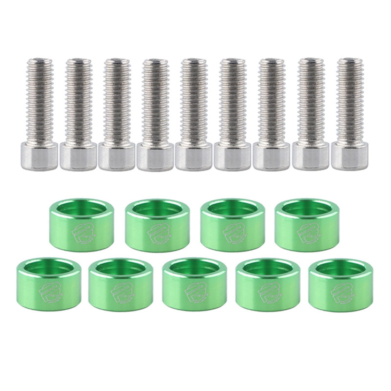 Ldabrye 9pcs Aluminium Auspuff Header Verteiler Schrauben Und Waschmaschinen Motor Rennspazier von Ldabrye