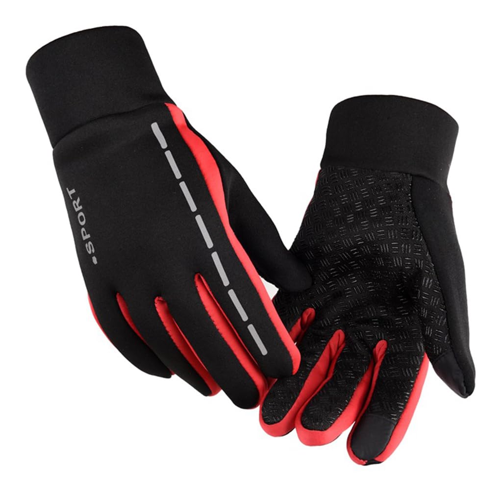 Ldabrye Männer Warm Halten Punkt Finger Winddicht Winter Sport Bildschirm Handschuhe wasserdichte Radfahren Voll Finger von Ldabrye