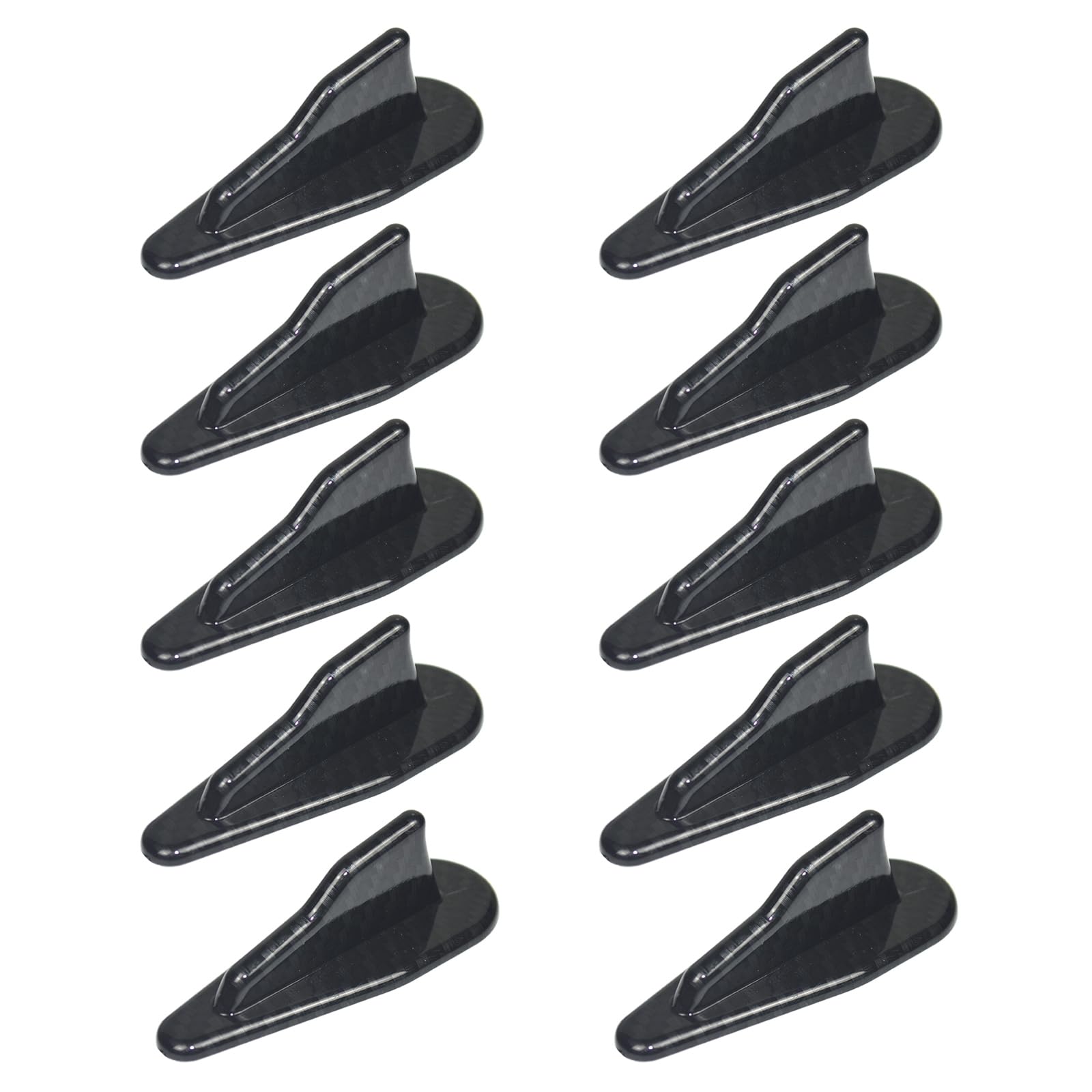 Ldabrye Verbesserter Fischflossen Spoiler 10pcs Schwarz Color Car Dach Fischflossen Spoiler Flügel Set Wirbelgeneratoren Für Fahrzeug von Ldabrye