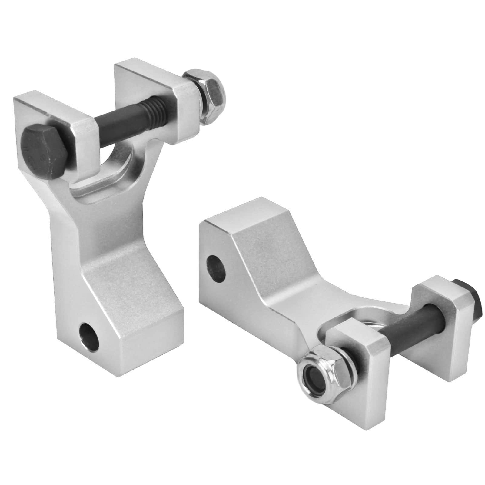 2pcs ATV Vorderabsenkung Kit 3,5 Zoll Abfallverstellbarer Block Aluminiumlegierung YFM660R 2001 2005 Silber (Silber) von Ldafava