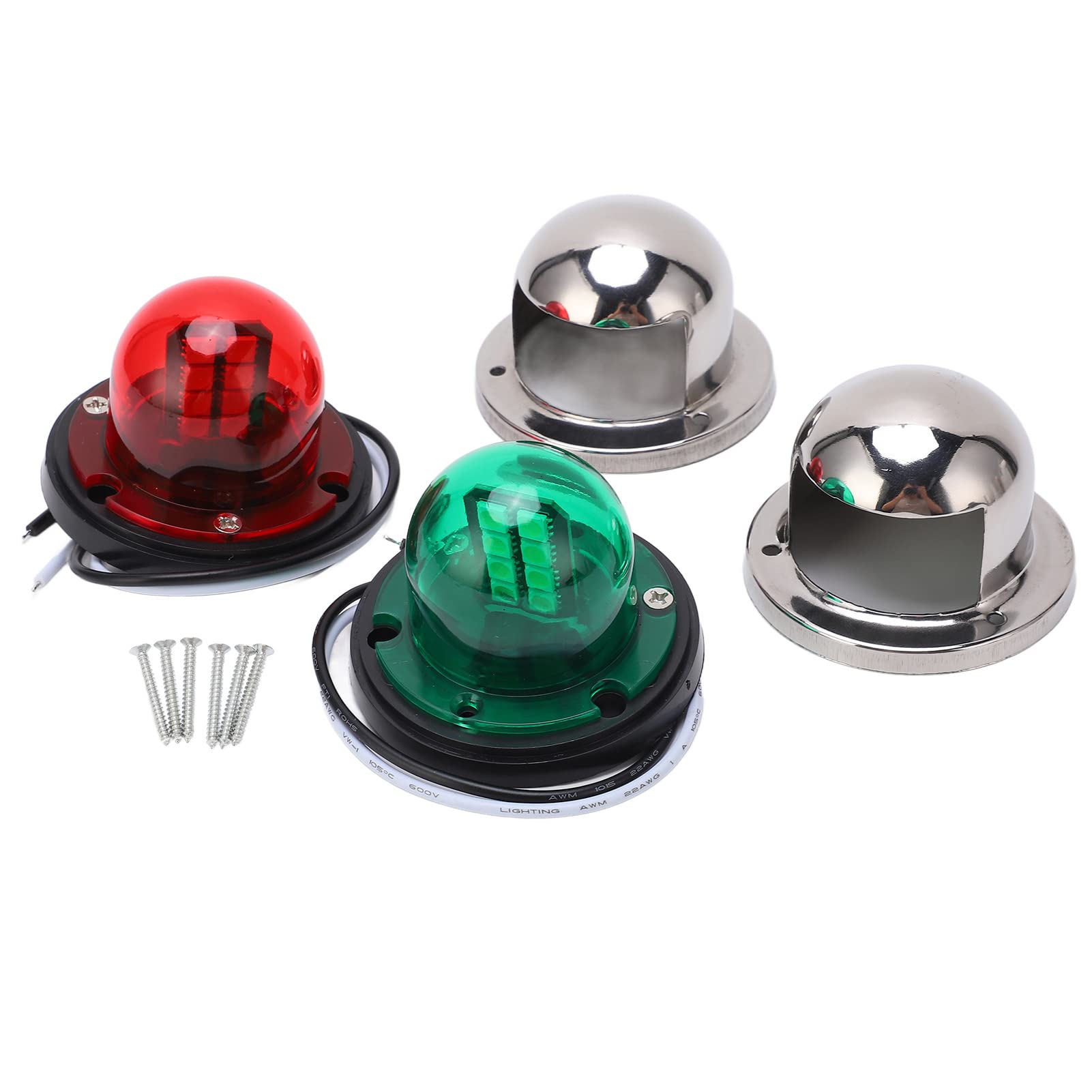 Edelstahl LED Marine Boat Yacht Red Green Bogen Navigation Leuchte IP68 2 PCs von Ldafava