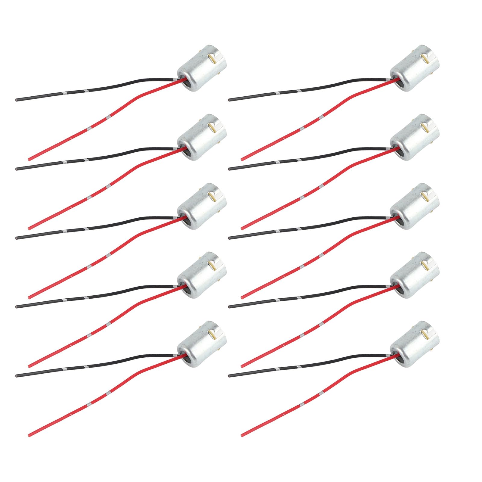 Ldafava 10PCS 1156 Lampenfassungen mit 5-Zoll-Kabelbaum, flexible LED-Blinkerhalter für die Umrüstung von DC 12V-Scheinwerfern von Ldafava