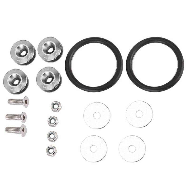 Ldafava Schnellfreisetzungsverschluss farbenfrohe Gummi -Ringe Kit Automotive Stoßstange Stamm Schlamm Guard Deckel Zubehör 16 PCs (Du färbte) von Ldafava