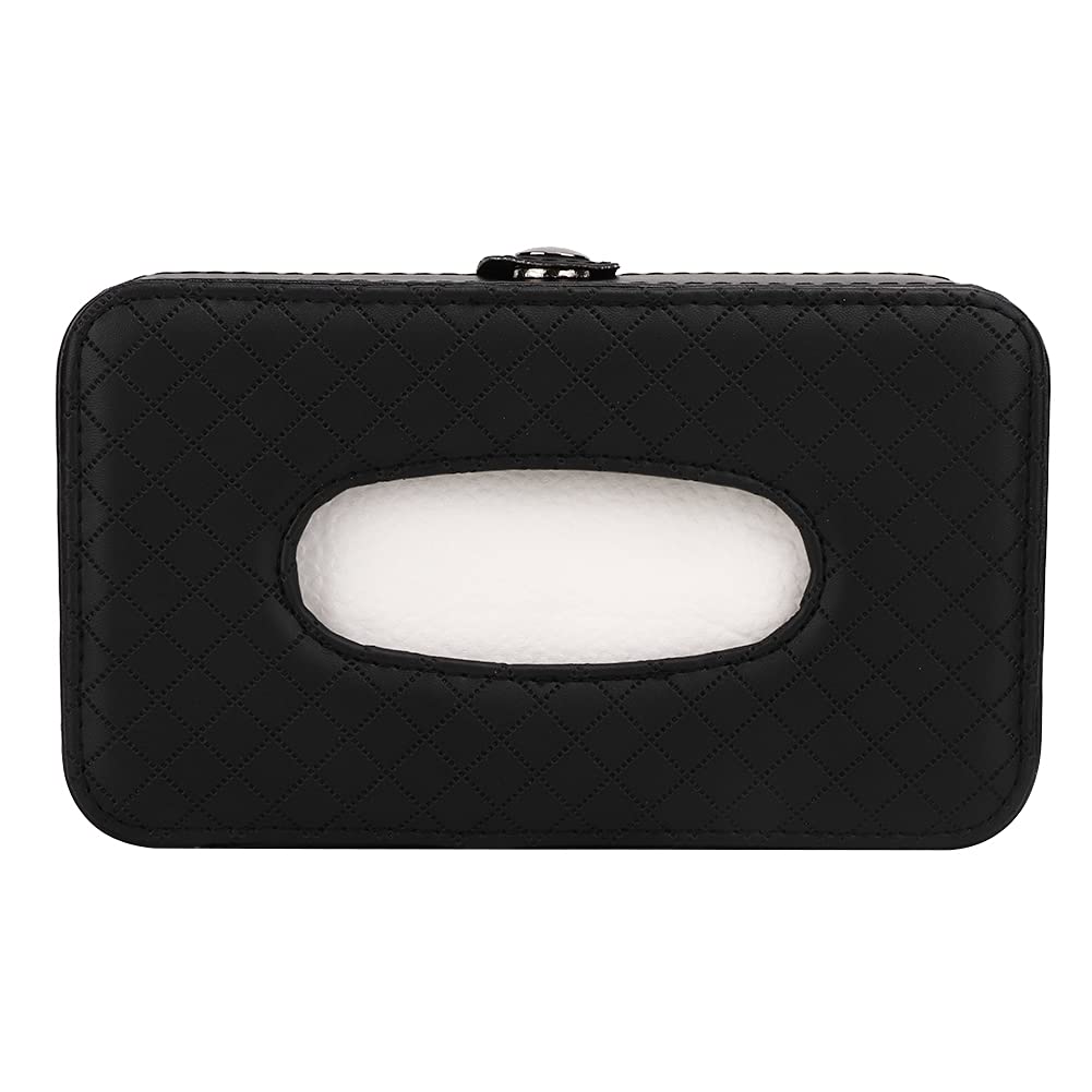 Ldafava Taschentuchbox fürs Auto, PU-Leder, für die Sonnenblende des Rücksitzes, Schiebedach, Papierserviettenetui, stilvolles, kompaktes Design für den Autoinnenraum, Schwarz Ldafava Taschentuchbox fürs Auto, PU-Leder, für die Sonnenblende des Rücksitzes, Schiebedach, Papierserviettenetui, stilvolles, kompaktes Design für den Autoinnenraum, Schwarz von Ldafava
