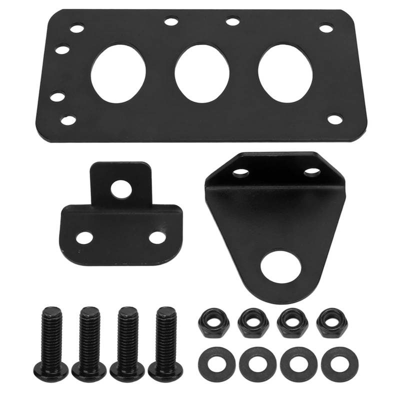 Universal Motorcycle Heck Nummernschild -Klammer -Kit für Eisen 883 Schwarzer Seitenmontage -Tag Halter (Schwarz) von Ldafava