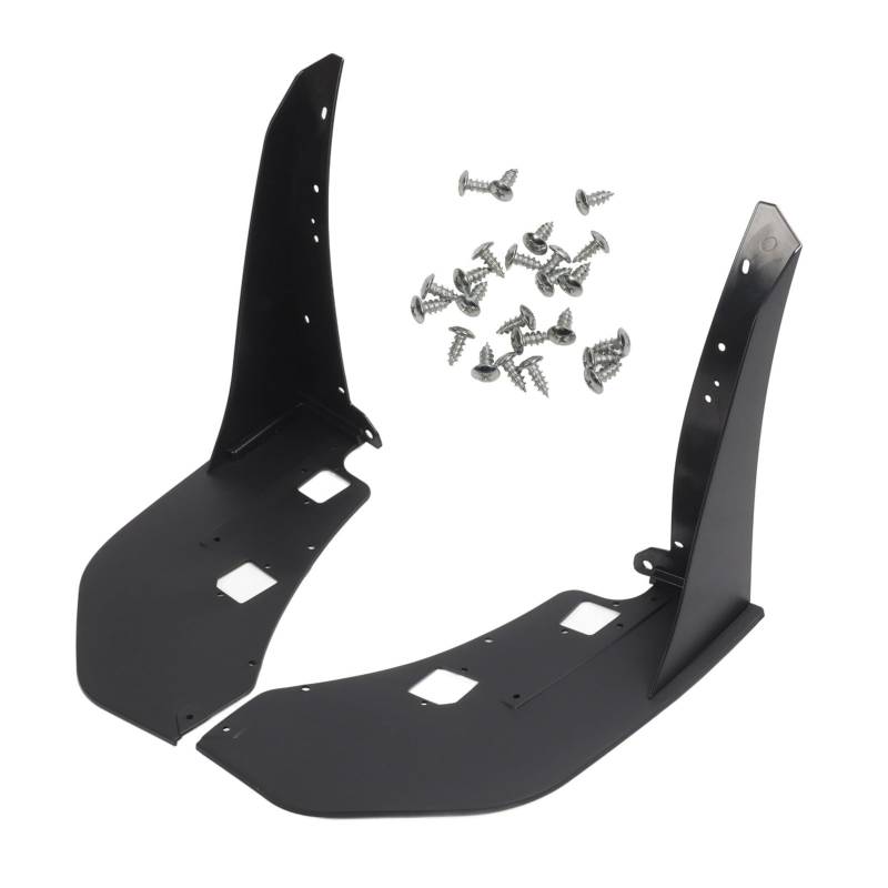 Vordere Stoßfänger -Eckspoiler Schwarzes Amerodynamic Splitter Winglet Ersatz für GT500 2014 bis 2021 Verbessert den Stilschutz und die Haltbarkeit 2 Teile mit Hardware von Ldafava