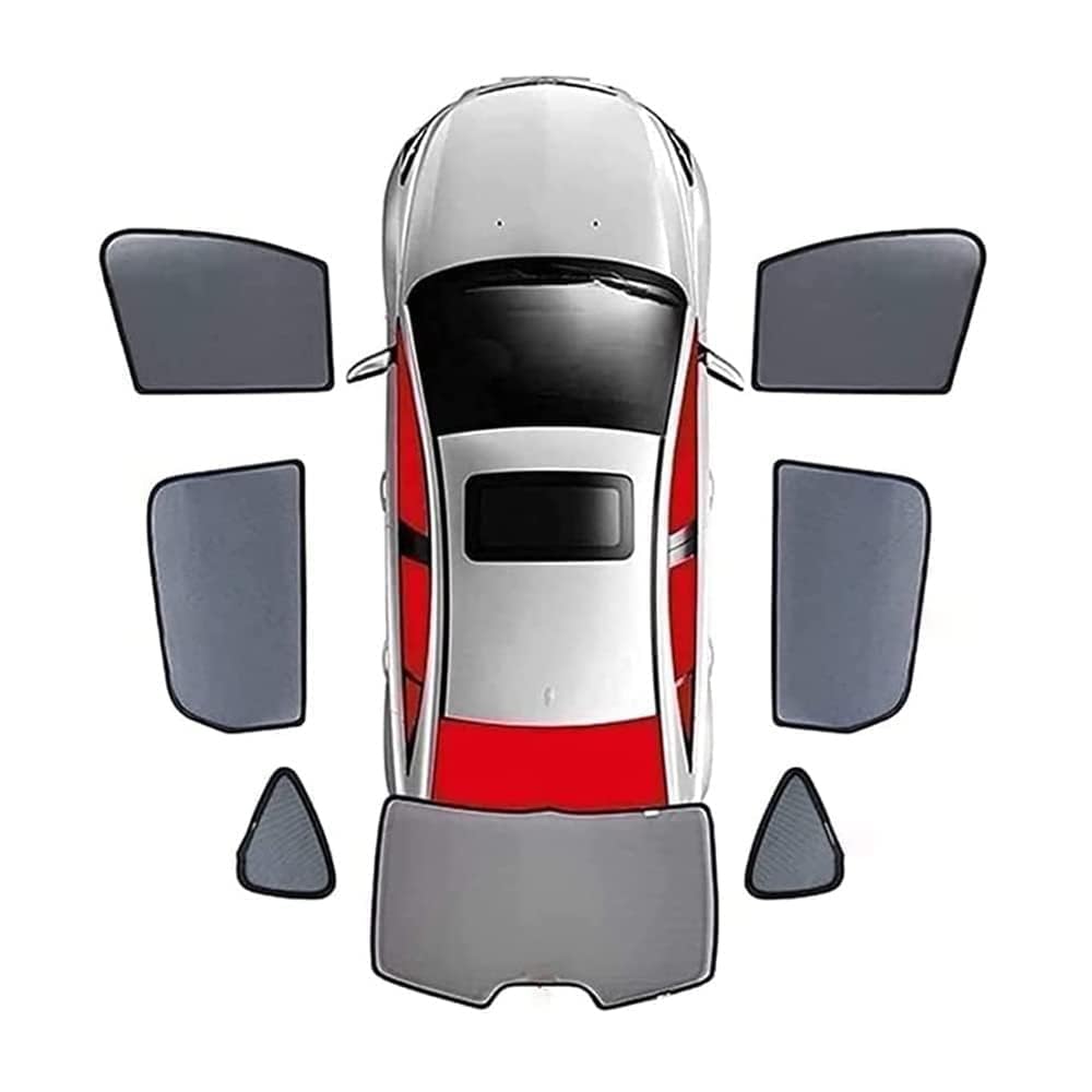 für Lexus RX200H 2016-2023 Auto-Sonnenschutz für Seitenfenster Atmungsaktive Mesh-Sichtschutz-Autovorhänge,F-7PCS von LeLEEEE