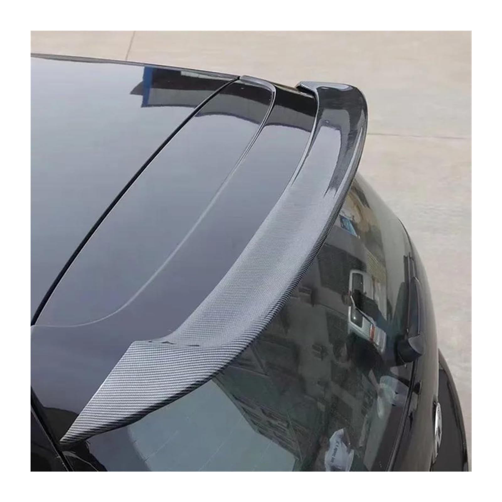 Heckflügel fester Winds poiler Heckflügel modifiziertes zubehör für VW Golf 6 VI MK6 GTI R20 2010-2013,hinten Kofferraum flügel,B-Carbon Printing von LeLeD