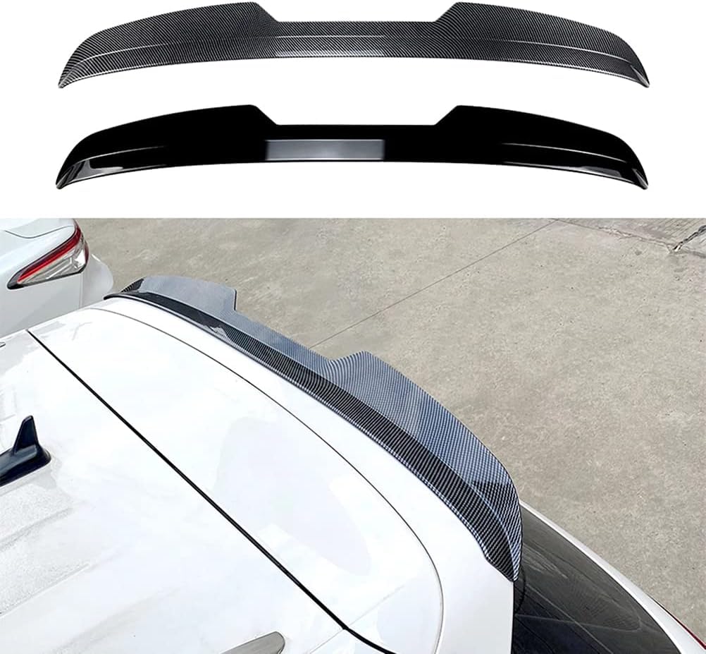 Heckflügel fester Winds poiler Heckflügel modifiziertes zubehör für VW Tiguan R-Line 2017-2021 2022,hinten Kofferraum flügel,A-Carbon Fiber Pattern von LeLeD