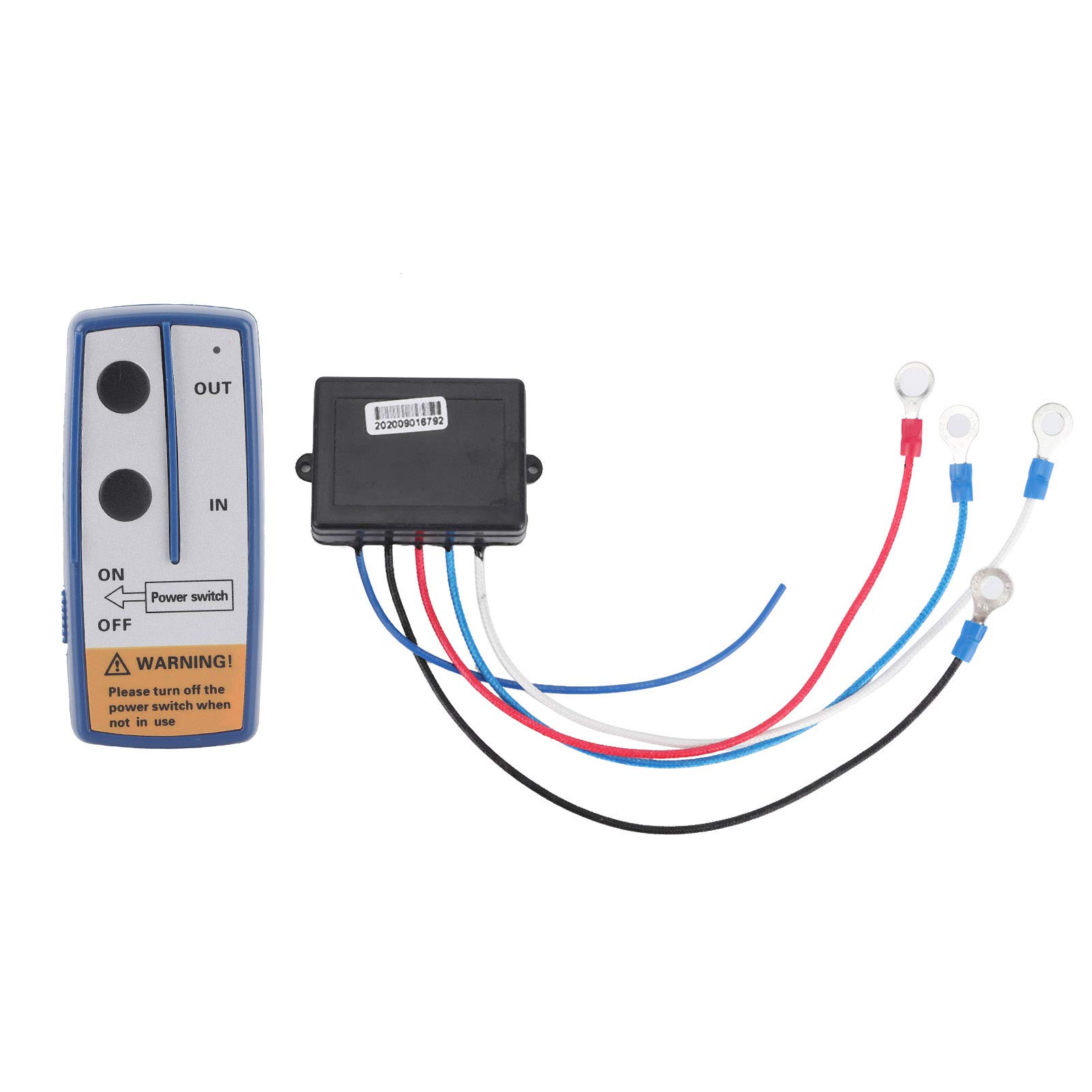 Leapiture Elektrische Seilwinde, Fernbedienung, kabelloses Steuerungssystem, 12 V, Netzschalter, stabil, für Geländefahrzeuge von Leapiture