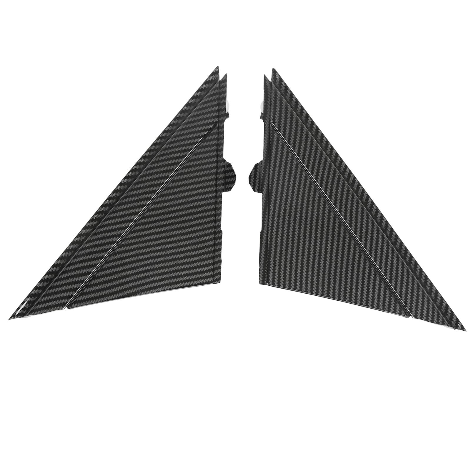 Leapiture Türspiegel-Flaggen-Dreiecksabdeckung, Ersatz für 500 2012–2017, 1SH17KX7AA, Außenspiegel, linke und rechte Dreiecksplattenverkleidung, Außenspiegel-Dreiecksverkleidung (Carbon-Muster) von Leapiture