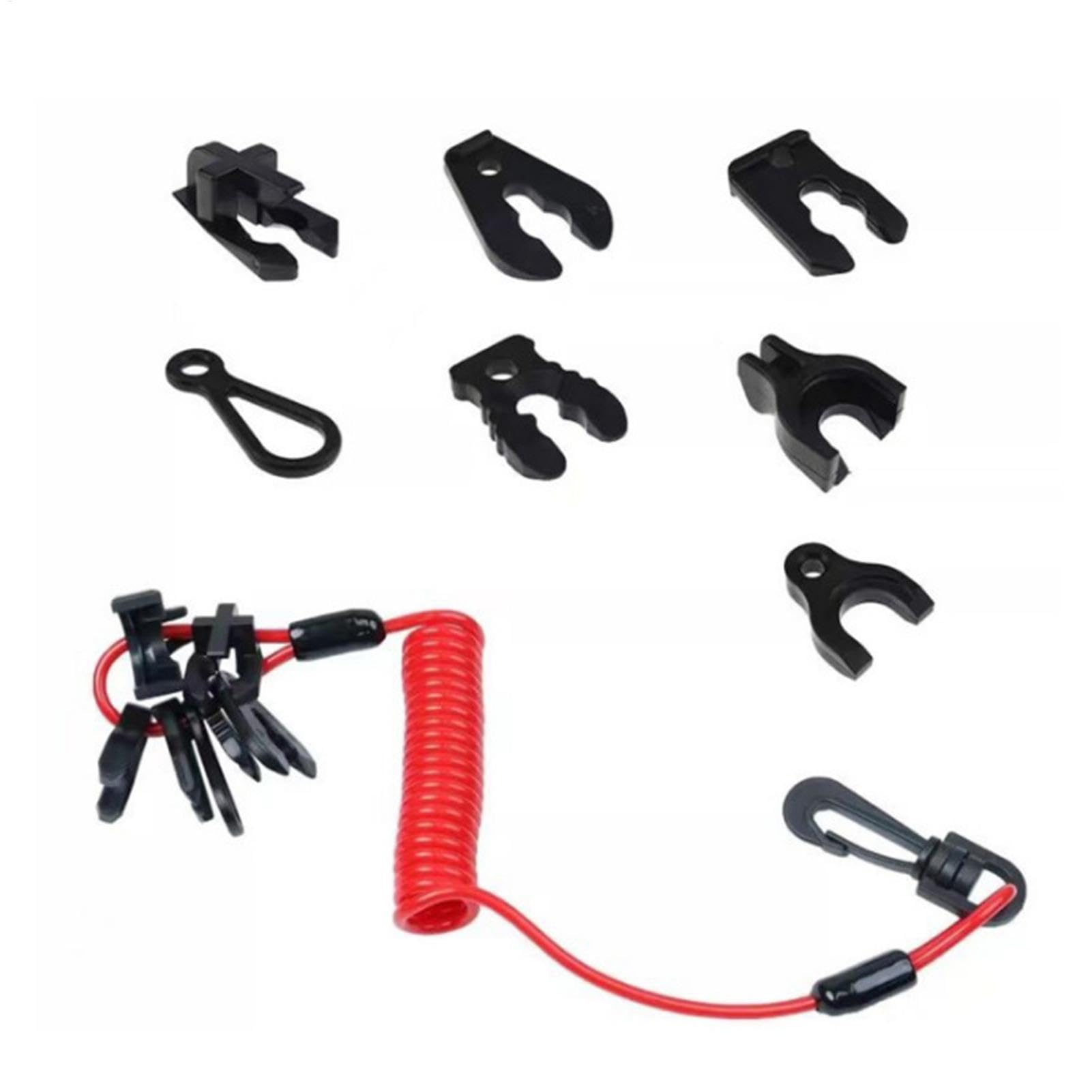 Bootssicherheit Lanyard Taste - Boat Engine Safety Stop Taste, Druckknopf -Design -Werkzeug | Taste Connector Lanyard Tether Mit 7 Tasten, Kompatibel Mit Mehreren Außenbordmotoren, Bootssicherheitszub von LearnLyrics