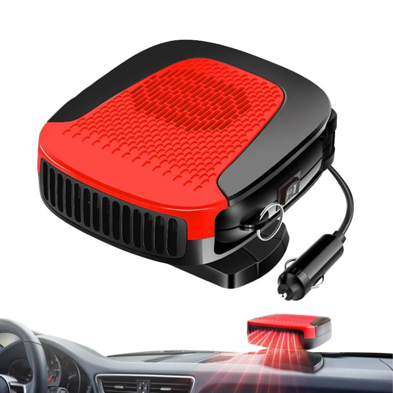 LearnLyrics Heizung 12 V für Auto, Autoheizung für Fahrzeuge, Enteiser mit schneller Heizung 12 V | tragbare Autoheizung zum Anschließen, Ventilator von LearnLyrics