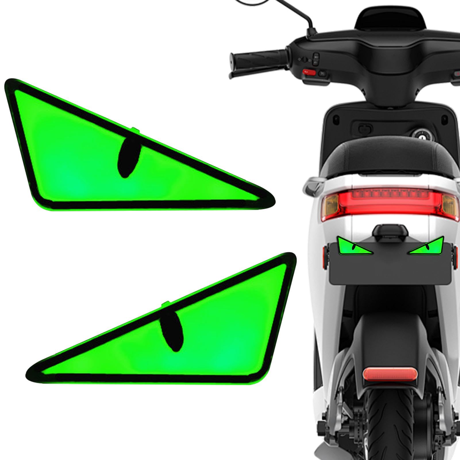 LearnLyrics LED Augen für Auto Augenlichter | 12V Wasserdichte Motorrad LED Lichter - Motorrad Eye Scheinwerfer, Auto Emblem Kühlergrill Licht für die meisten Kühlergrill von LearnLyrics