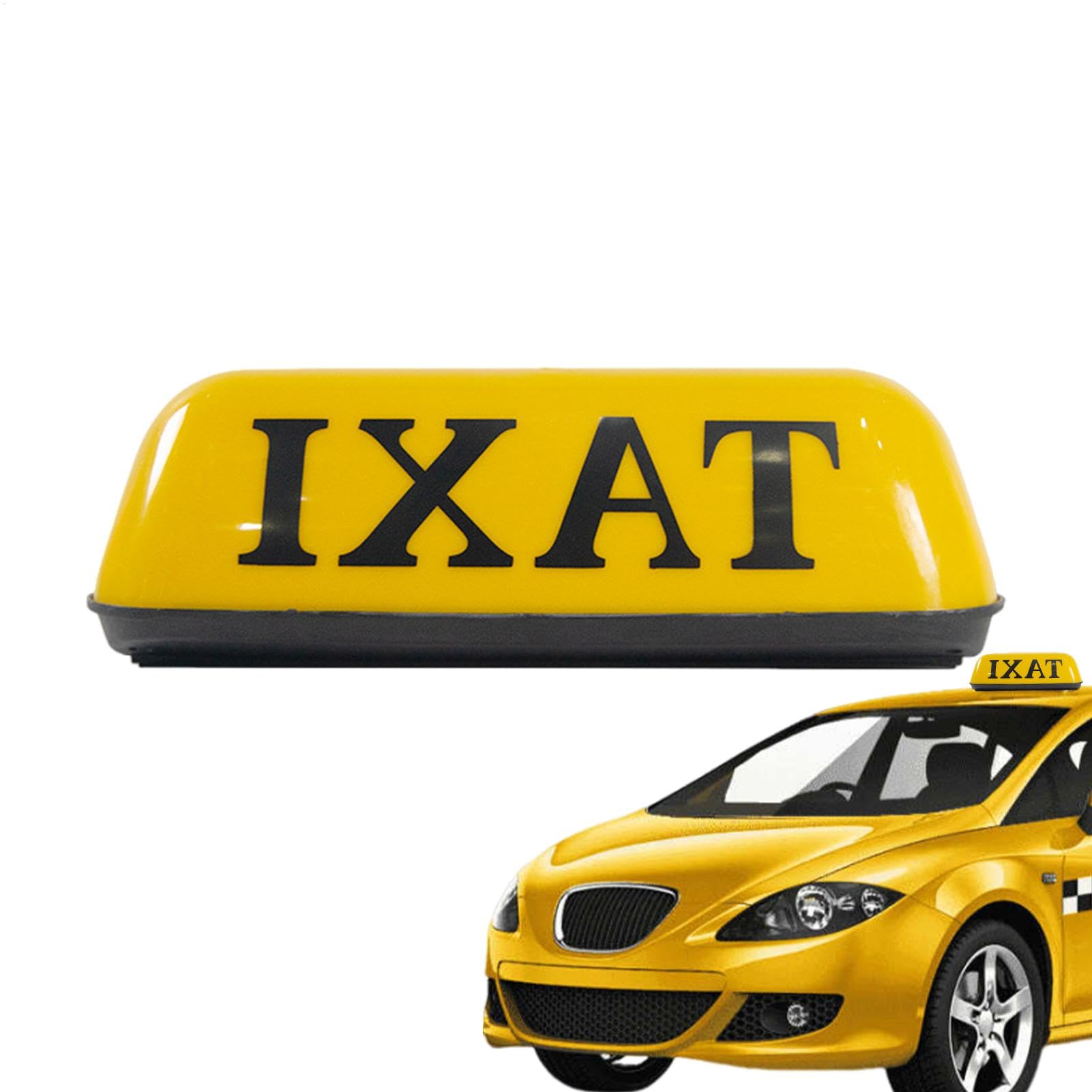 LearnLyrics Taxi-Licht für Auto, Taxi-Schild, Kabinendachbeleuchtung, Dachlampe für Taxi, Retro, Dachbeleuchtung, Kabinendachbeleuchtung, Lichtschild von LearnLyrics