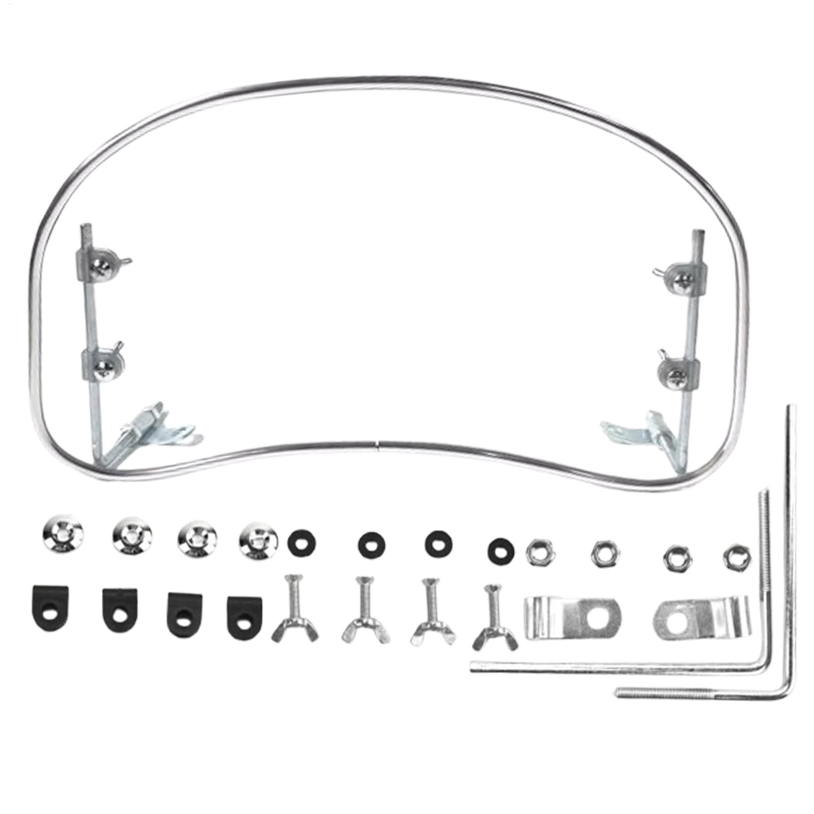 Motorrad-Front-Fliegengitter – Roller-Front-Windschutzscheibe, modisches Motorrad-Zubehör | Motorrad-Frontscheibe mit hochfestem PC-Material, elektrische Motorrad-Windschutzscheibe für verbesserte Aer von LearnLyrics