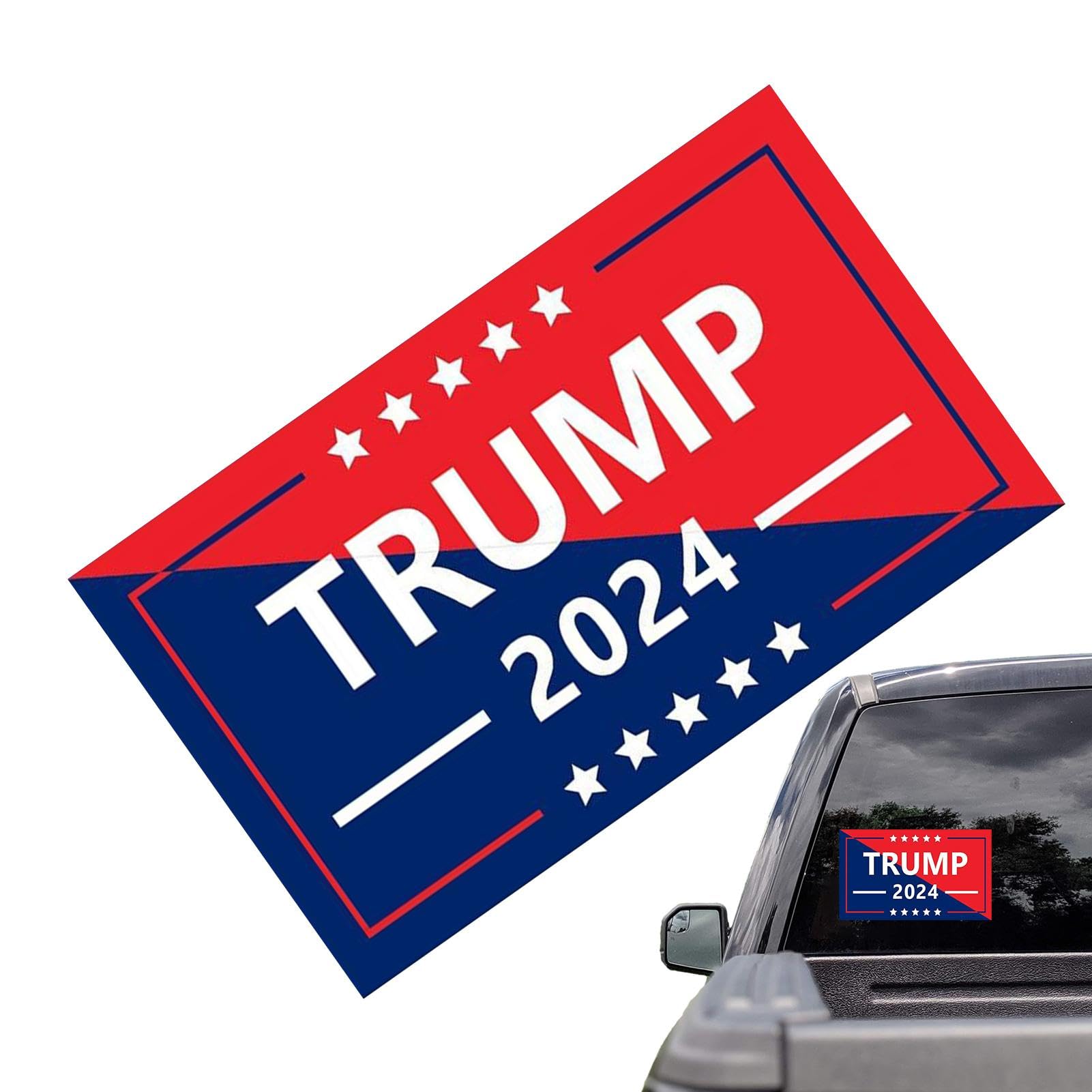 Trump Autoaufkleber 2024,Trump 2024 Autoaufkleber,Trump 2024 Take America Back Aufkleber | Selbstklebender, antihaftbeschichteter Stoßstangenaufkleber, langlebiger, wasserfester Fensteraufkleber für F von LearnLyrics