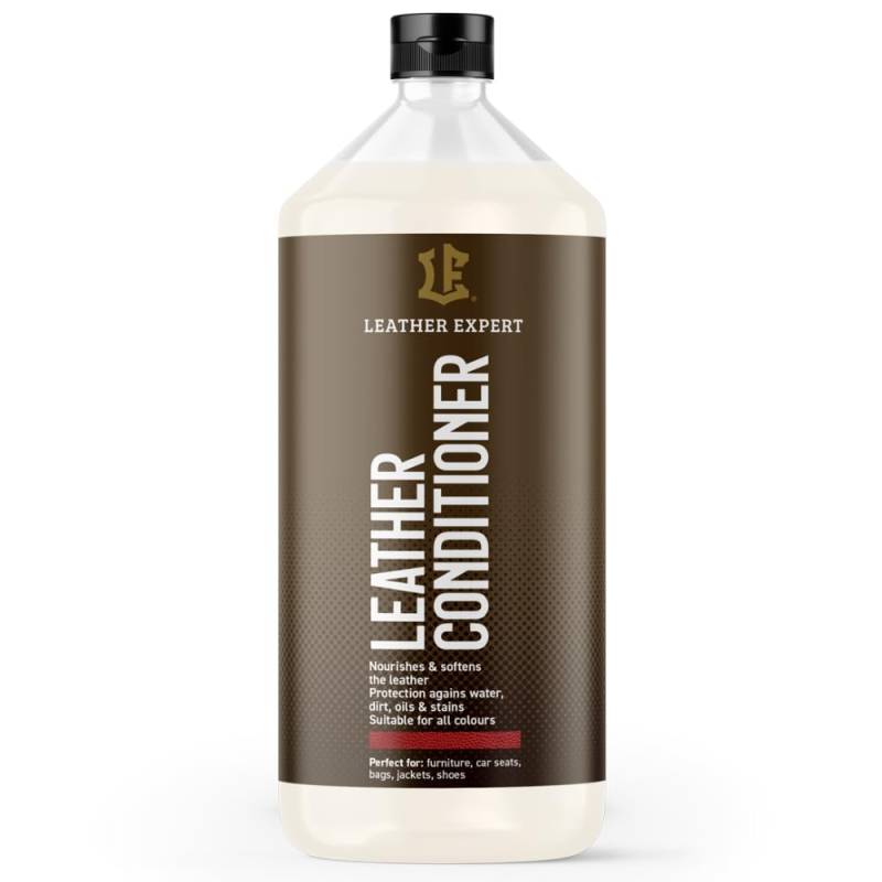 Leather Expert Leder Conditioner für Glattleder 1000 ml - Leder Lotion Verleiht Weichheit und Glanz - Lederpflege für Ledercouch, Sofa und Galanterie - Leder Pflegemittel Auto Ohne Alkohol von Leather Expert