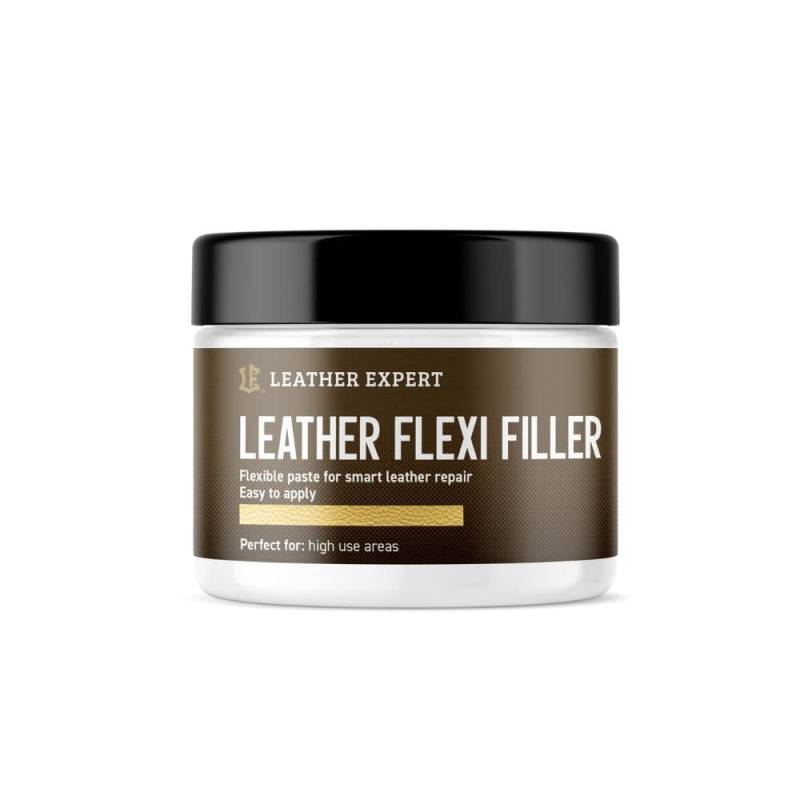 Flüssigleder für Lederreparatur 25ml - Leder Reparatur Füller Gel für leichte Beschädigung - Leder Risse Reparieren für Sofa, Schuhe, Autositz – Flexibel Leather Filler - Ohne Schleifen von Leather Expert