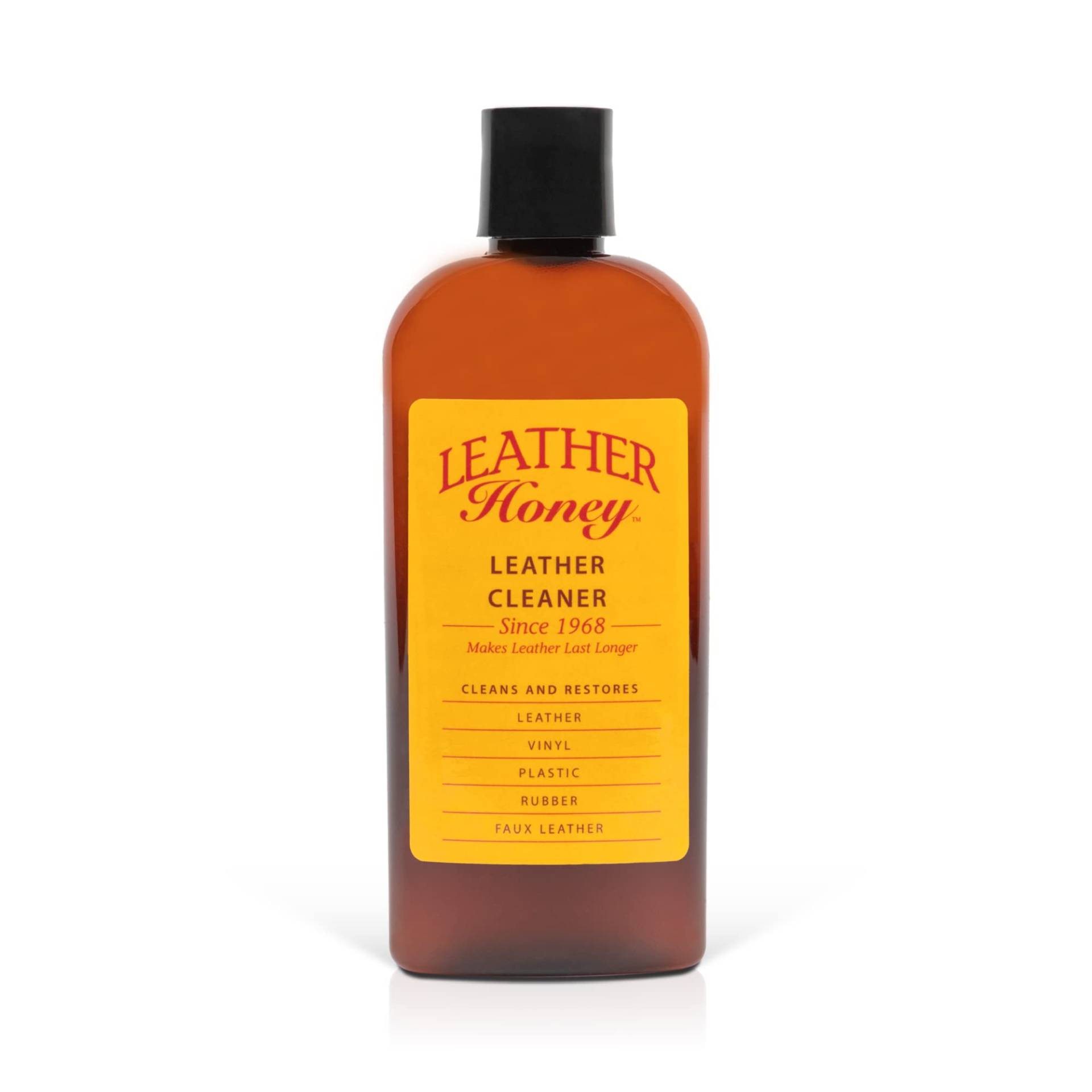 LEATHER Honey Lederreiniger, Premium-Lederreiniger für Kunstleder und Lederkleidung, Möbel, Autoinnenraum, Schuhe und Accessoires, muss Nicht verdünnt Werden, gebrauchsfertig, 236ml Flasche von LEATHER Honey