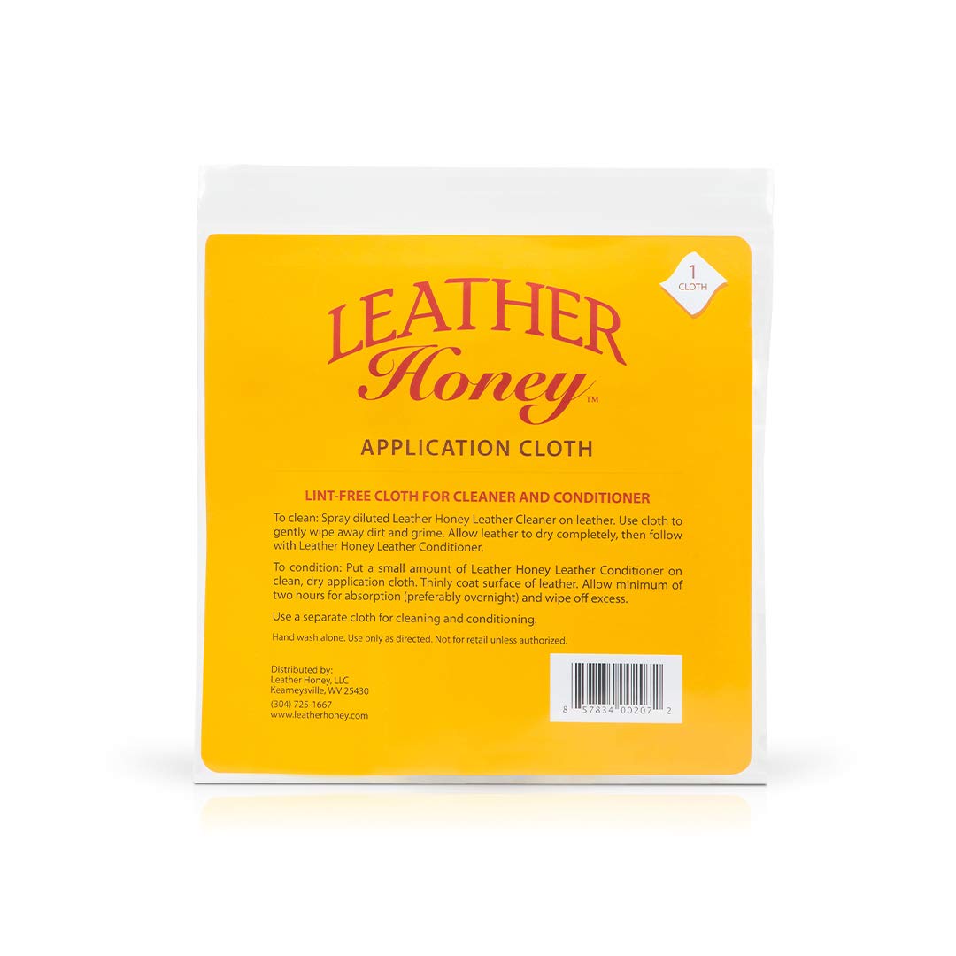 LEATHER Honey Lederpflegemittel fusselfreies Reinigungstuch - Mikrofasertuch zur Verwendung Pflegemittel und Reiniger, Premium Lederpflegeprodukte seit 1968 von LEATHER Honey