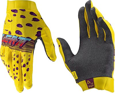 Leatt 1.5 GripR Cheetah, Handschuhe - Gelb/Violett/Rot/Türkis - M von Leatt