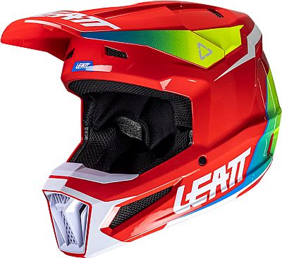 Leatt 2.5 Red, Motocrosshelm - Rot/Weiß/Gelb/Grün - L von Leatt