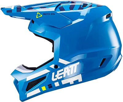 Leatt 2.5 Cyan, Motocrosshelm - Blau/Weiß - L von Leatt