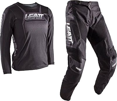 Leatt 3.5 Black, Set Trikot/Textilhose Kinder - Schwarz/Grau - L von Leatt