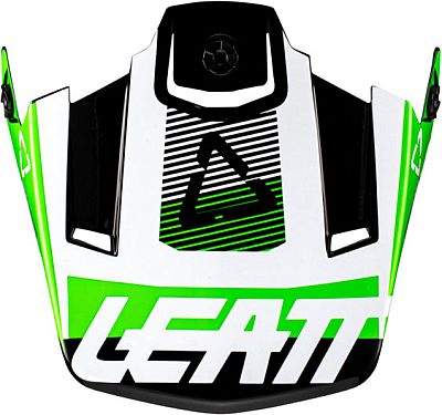 Leatt 3.5 Junior, Helmschirm Kinder - Schwarz/Weiß/Grün von Leatt