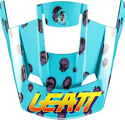 Leatt 3.5 Junior, Helmschirm Kinder - Türkis/Lila/Gelb/Orange von Leatt