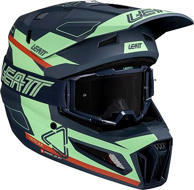 Leatt 3.5 Matcha, Motocrosshelm - Grün/Blau/Rot - XL von Leatt