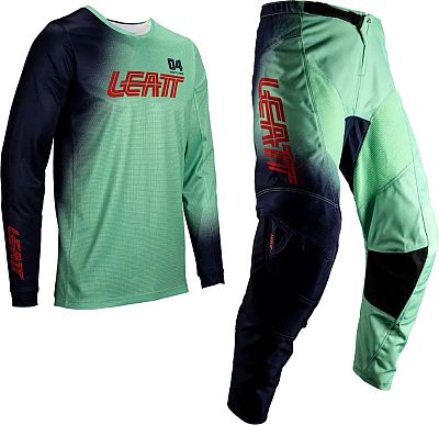 Leatt 3.5 Matcha, Set Trikot/Textilhose - Grün/Schwarz/Rot - L von Leatt