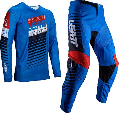 Leatt 3.5 Royal, Set Trikot/Textilhose - Blau/Rot/Weiß - M von Leatt