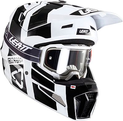 Leatt 3.5 S24, Motocrosshelm - Schwarz/Weiß - M von Leatt