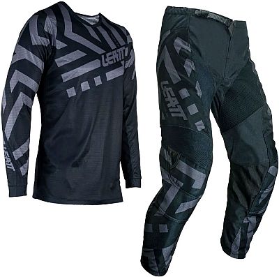 Leatt 3.5 S24 Stealt, Set Trikot/Textilhose - Schwarz/Grau - S von Leatt