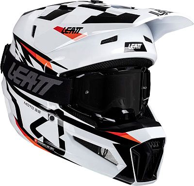 Leatt 3.5 White, Motocrosshelm - Weiß/Schwarz/Rot - XL von Leatt