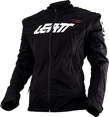 Leatt 4.5 Lite, Textiljacke wasserdicht - Schwarz/Grau/Rot - XL von Leatt