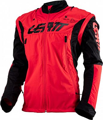 Leatt 4.5 Lite, Textiljacke wasserdicht - Rot/Schwarz - XXL von Leatt