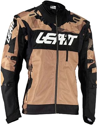 Leatt 4.5 X-Flow S24 Stone, Textiljacke - Braun/Schwarz/Weiß - XL von Leatt