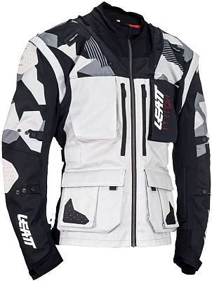 Leatt 5.5 Enduro S24 Forge, Textiljacke - Grau/Schwarz/Rot - M von Leatt