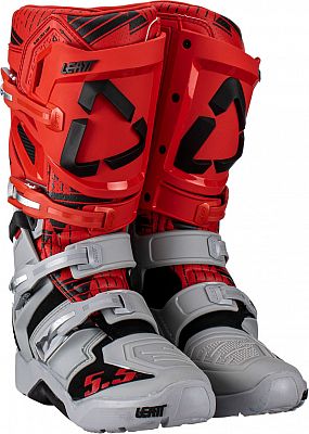 Leatt 5.5 FlexLock Enduro S23, Stiefel - Grau/Rot/Schwarz - US 10 von Leatt