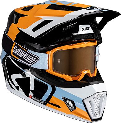 Leatt 7.5 Orange, Motocrosshelm - Orange/Schwarz/Weiß/Blau - L von Leatt