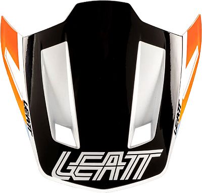 Leatt 8.5, Helmschirm - Schwarz/Weiß/Orange von Leatt