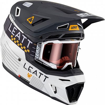 Leatt 8.5 S23, Motocrosshelm - Weiß/Grau/Gelb - XS von Leatt