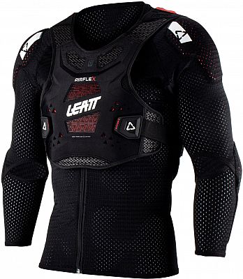 Leatt AirFlex, Protektorenjacke Level-1 - Schwarz/Weiß/Rot - M von Leatt